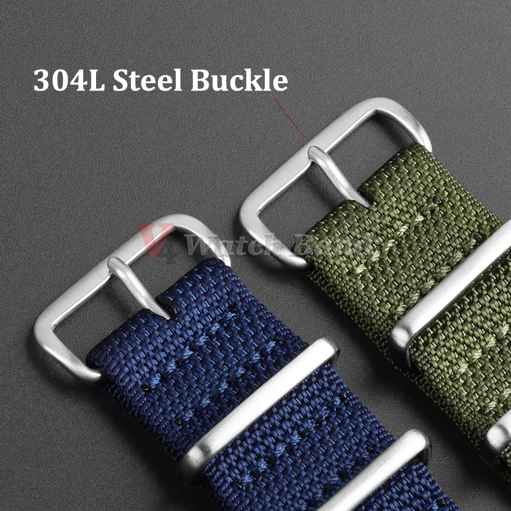 Dense Nylon Strap 20mm 22mm Wo - огляд і ціна Perlon Strap Woven