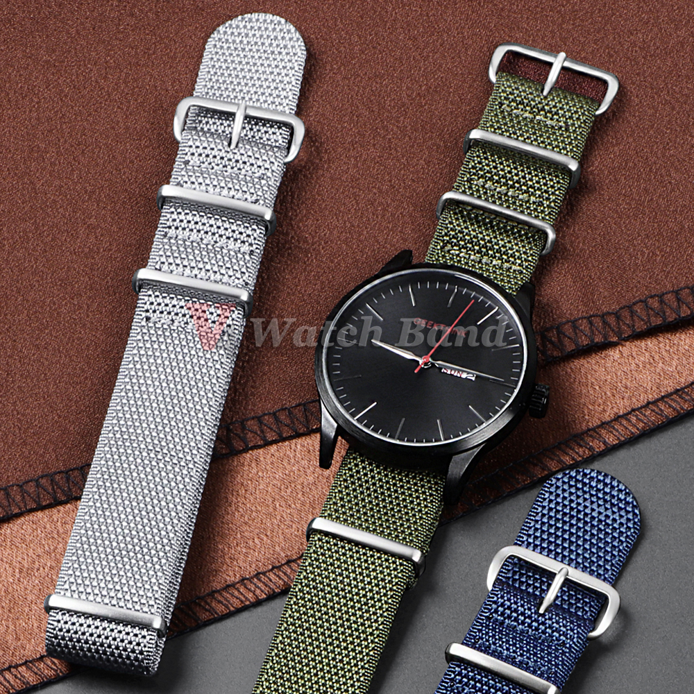 Dense Nylon Strap 20mm 22mm Wo - огляд і ціна Perlon Strap Woven